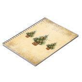 ホリデーツリーミニマルシンプルカントリーパイン ノートブック (左側)