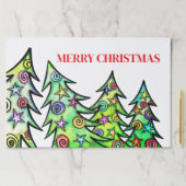 ホリデーツリー紙ランチョンマット ペーパーパッド (インサイチュ)