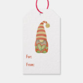 ホリデーツリー金ゴールドスター格言 ギフトタグ (裏面)