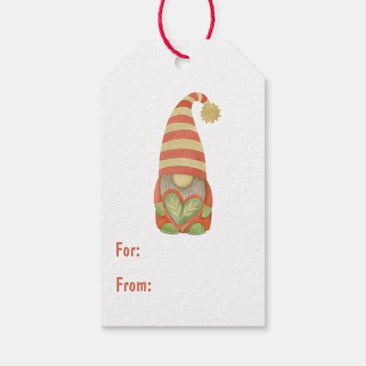 ホリデーツリー金ゴールドスター格言 ギフトタグ (裏面)