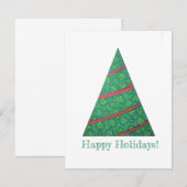 ホリデーツリー フラット ノートカード (正面/裏面)