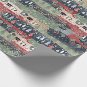 ホリデーツリー&ホットココアラッピング紙 ラッピングペーパー (角)