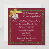 ホリデーティンセル縁ど 招待状 (正面)