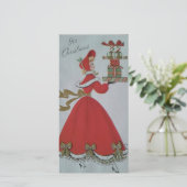 ホリデーティーパーティの招待状ヴィンテージ 案内状 (スタンド正面)