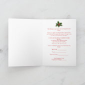 ホリデーティーパーティの招待状 招待状 (内部)