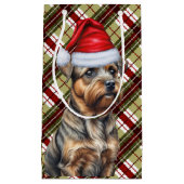 ホリデーテリア縁どーとフェスティバルプリッドクリスマス スモールペーパーバッグ (正面)