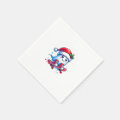 ホリデーテーブルデコーカスタムル、家族の名前ナプキンス スタンダードカクテルナプキン (角)