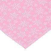 ホリデーテーブルランナーピンクスノーフレーク ショートテーブルランナー (コーナー)
