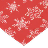 ホリデーテーブルランナー – スノーフレーク ショートテーブルランナー (コーナー)