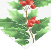 ホリデーテーブルランナー – ホリー ショートテーブルランナー (コーナー)