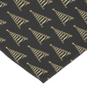 ホリデーテーブルランナー – 金ゴールドツリー ショートテーブルランナー (コーナー)