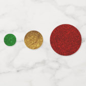 ホリデーテーブル紙吹雪 – クリスマスアンダーツリーデコ コンフェッティ (裏面)