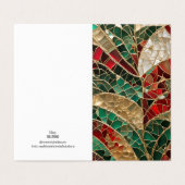 ホリデーテーマクリスマスモザイクブロークンガラスアート (外部フラット)