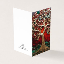 ホリデーテーマツリーヴィトレールモザイクブロークガラス