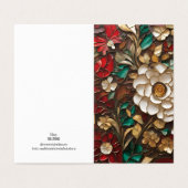 ホリデーテーマフラワーヴィトレールモザイク壊れたガラス (外部フラット)