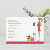 ホリデーテーマードボーイベビーシャワー 招待状 (スタンド正面)