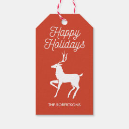 ホリデーディアパーソナライズされた ギフトタグ