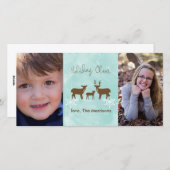 ホリデーディアー シーズンカード (正面/裏面)