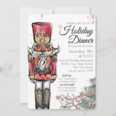ホリデーディナーチャリティーイベントくるみ割りクリスマス 招待状 (正面)