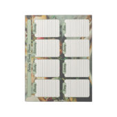 ホリデーディナーテーブルウィークリープランナー ノートパッド (回転)