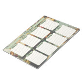 ホリデーディナーテーブルウィークリープランナー ノートパッド (アングル)