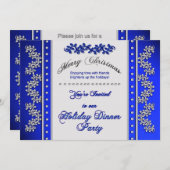 ホリデーディナーパーティの招待状 招待状 (正面/裏面)