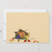 ホリデーディナー招待状 招待状 (裏面)