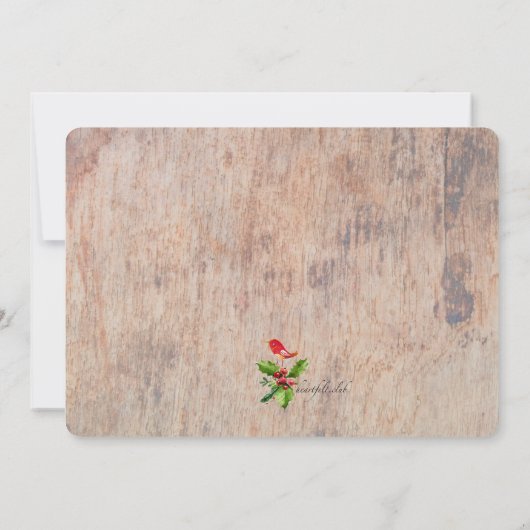 ホリデーデエレガントィナーパーティの招待状 招待状 (裏面)