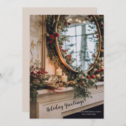 ホリデーデコレーション シーズンカード (正面/裏面)