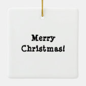 ホリデーデコール、ミニホワイトボード セラミックオーナメント (裏面)