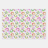 ホリデーデコール、レトロ ラッピングペーパーシート (正面)