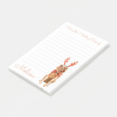 ホリデーデスクから可愛いゴールデンレトリバー ポストイット (アングル)