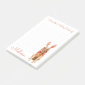 ホリデーデスクから可愛いゴールデンレトリバー ポストイット (アングル)