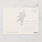 ホリデーデンスローズスリーベアーズアイススケートで滑るCC0887 ポストカード (裏面)