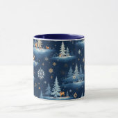 ホリデートイレツリーズディアー&スノーフレーク マグカップ (中央)
