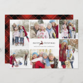 ホリデートナイダークリスマスコラージュ シーズンカード (正面/裏面)