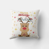 ホリデートナカイ枕飾り クッション (裏面)
