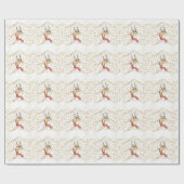 ホリデートナディアオン金ゴールドストーンズ ラッピングペーパー (フラット)