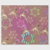 ホリデートナディアスノーフレーク ラッピングペーパー (フラット)