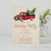 ホリデートラックホリデーパーティー 箔招待状 (立ち正面)