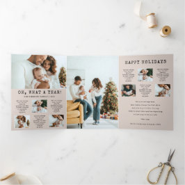 ホリデートリフォールドカード 三つ折り招待状