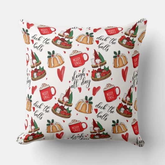 ホリデートリートアンド応援 クッション (正面)