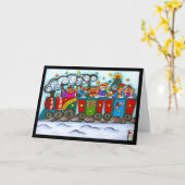 ホリデートレインカード カード (黄色い花)