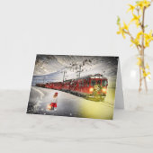 ホリデートレイン カード (黄色い花)