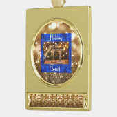 ホリデートースト ゴールドプレートバナーオーナメント (左)