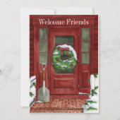 ホリデードアパーティの招待状 招待状 (正面)