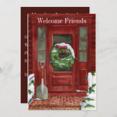 ホリデードアパーティの招待状 招待状 (正面/裏面)