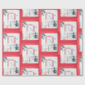 ホリデードアレッド ラッピングペーパー (フラット)