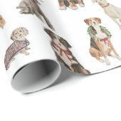 ホリデードッグズラッピング紙 ラッピングペーパー (ロールコーナー)