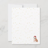 ホリデードッグ金ゴールドシーズングリーティング (裏面)